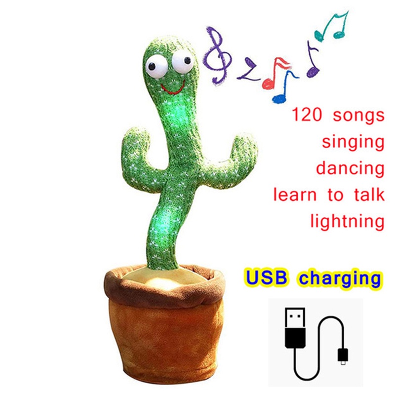 Dancing Cactus Toy Recording Talking 