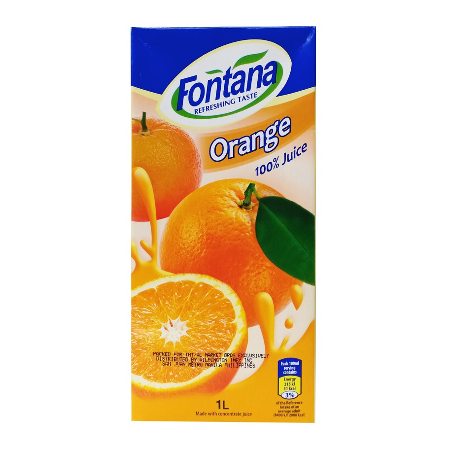 Fontana Orange Juice ( 1L ) Shopee Philippines