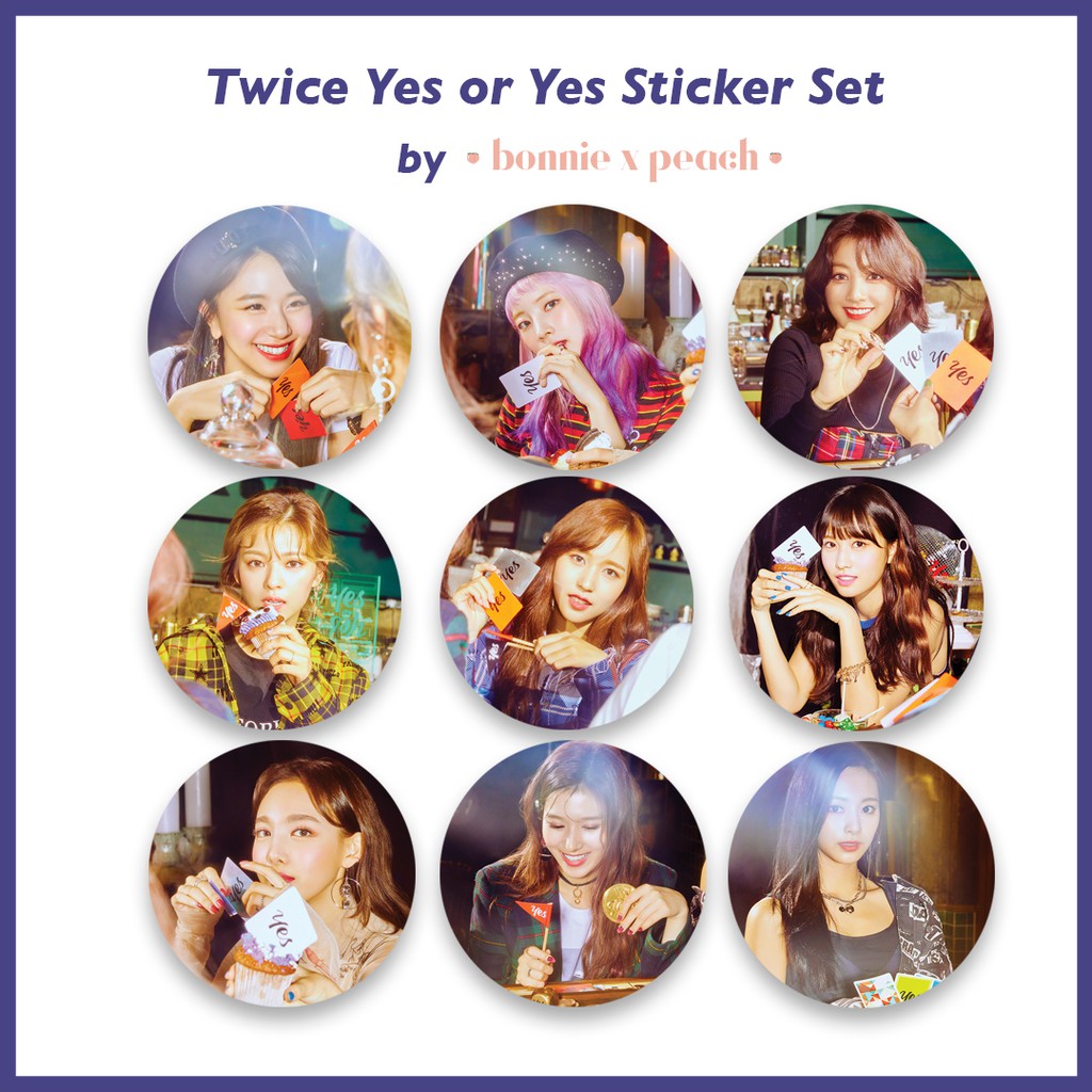 twice yes or yes sticker set shopee philippines