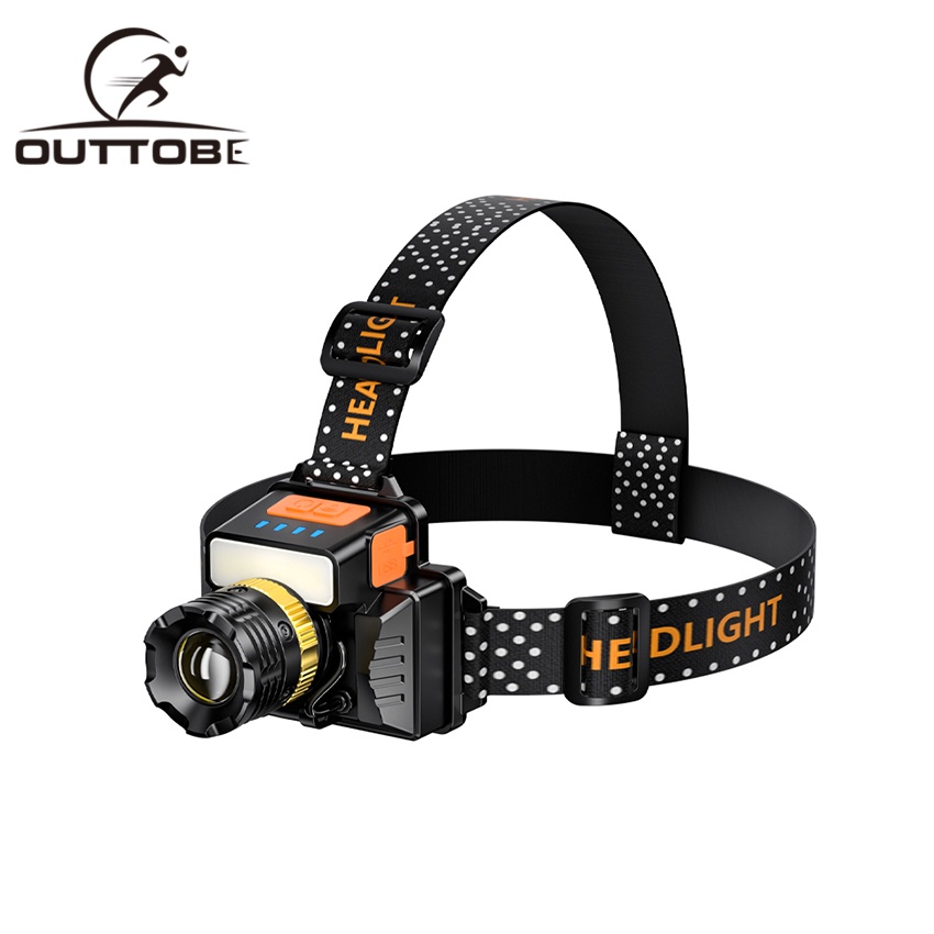 Outtobe Headlamp Induction Headlight Upgraded COB Headlights LED