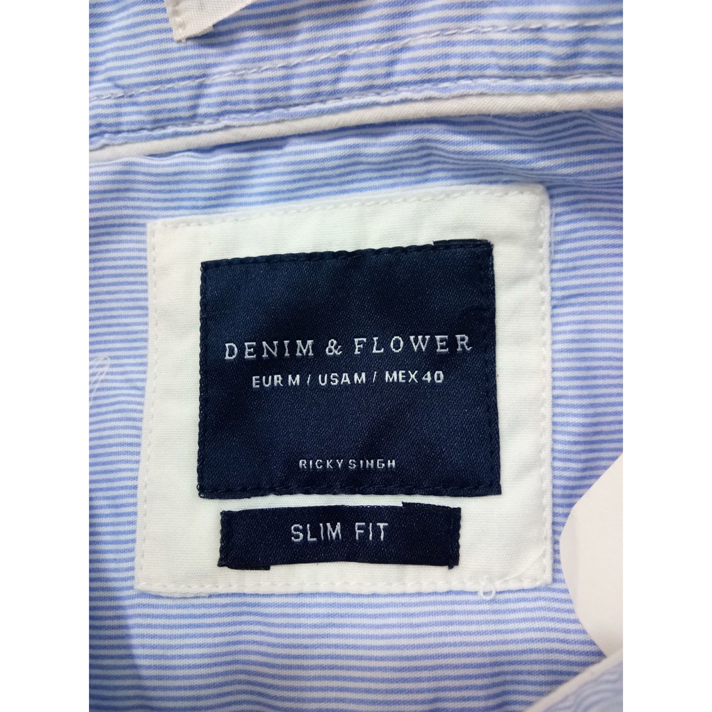 denim & flower mens shirts