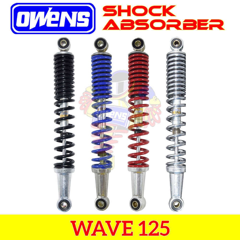 Wave 125 Owens Motorcycle Rear Shock Absorber Pair Shopee Philippines