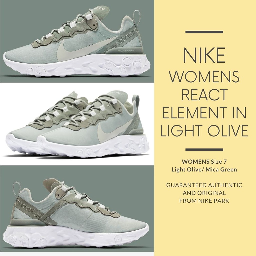 nike react element mica green
