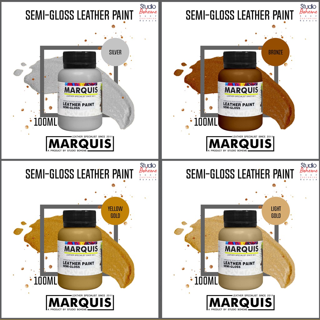 metallic leather paint