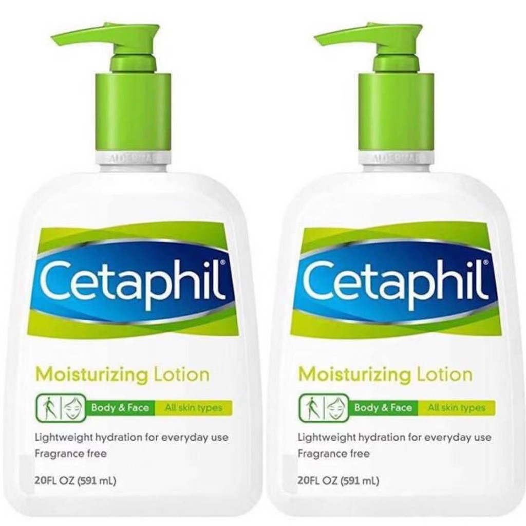 ( SET OF 2 ) Cetaphil Moisturizing ( GREEN ) Lotion FORMULA 591mL ...