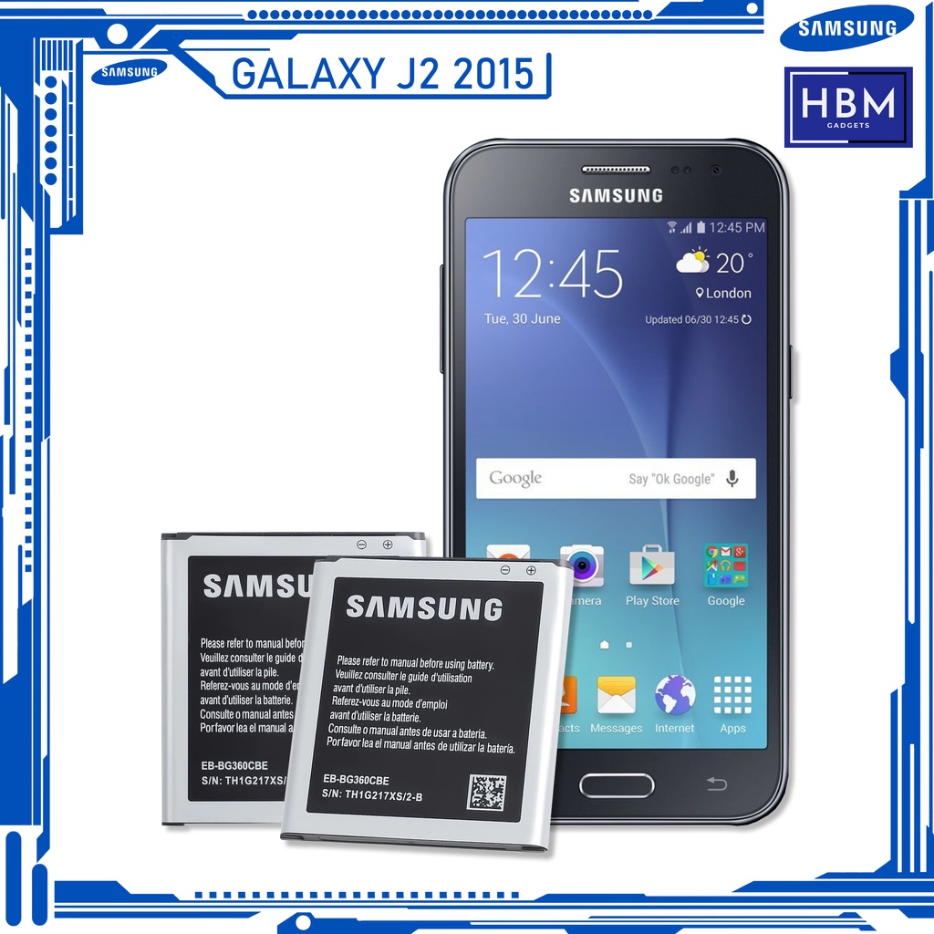 Original Samsung Galaxy J2 15 Battery 00mah Model Eb Bg360bbe Eb Bg360cbe High Quality Battery Shopee Philippines