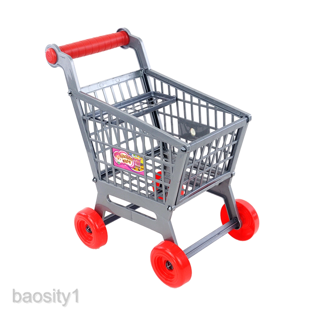 COD STOCKED Mini Plastic Supermarket Shopping Hand Push Trolley Cart