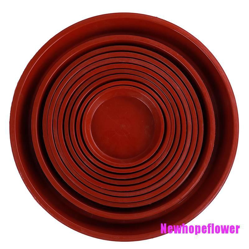 NFPH Garden Pp Resin Round Plant Saucer Pad Flower Pot Base Water Saving Tray
