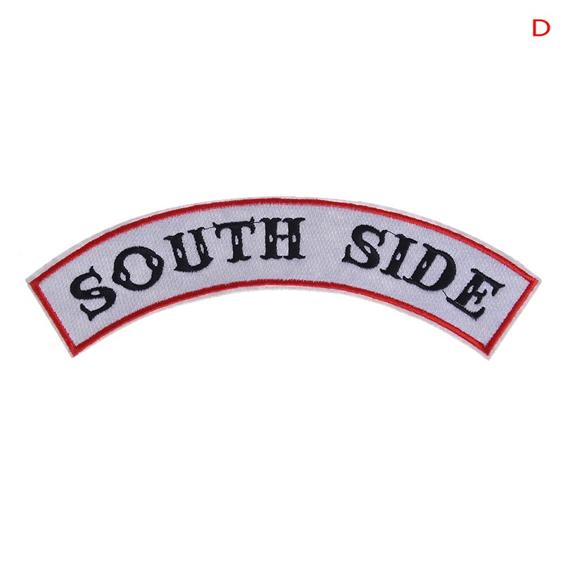 [Ready stock] Vivid Snake Southside Serpents Patches Iron on Shirt Bag Jacket Embroided Badge
