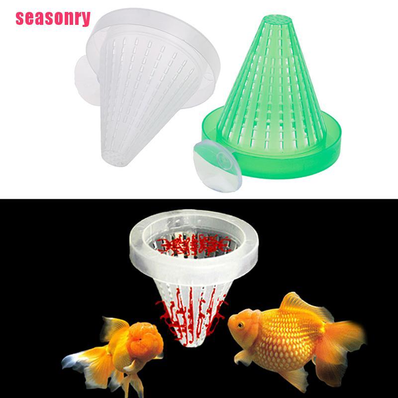 2pcs Aquarium Red Worm Feeder Cone Feeding for Fish Tank Angel Fish Discus Fi-wf 