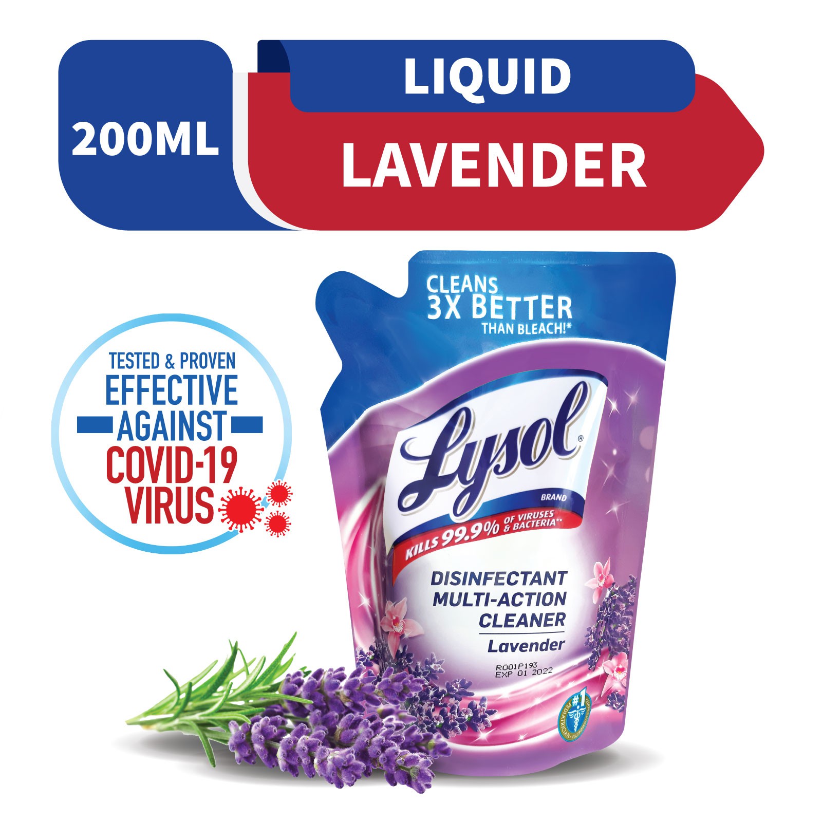 Lysol Multi Action Cleaner Lavender 200ml | Shopee Philippines