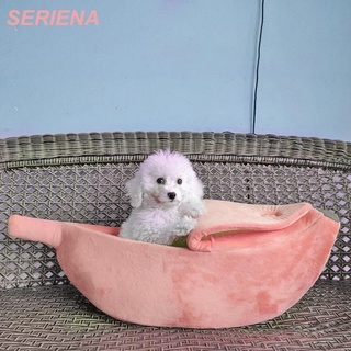 Banana Shape Warm Pets Bed House Cozy Puppy Cushion Mat Basket Kennel Cat Nest #1