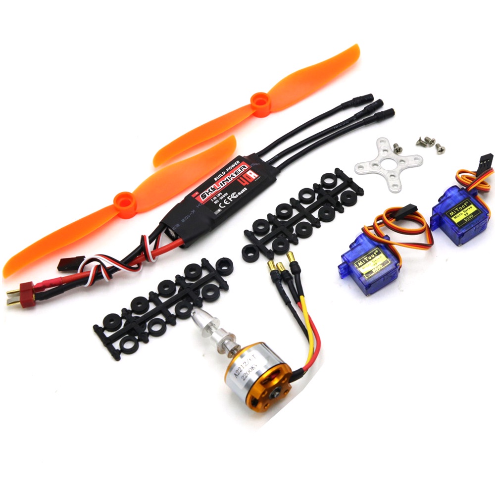 2200kv Brushless Motor 30a Esc Xt60 Plug Sg90 9g -servo