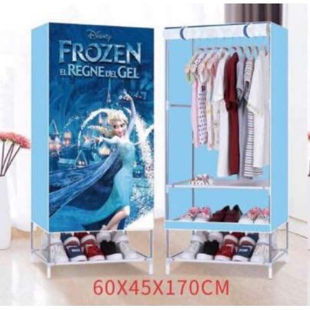 Frozen And Hk Single Wardrobe With Shoe Rack Shopee Philippines