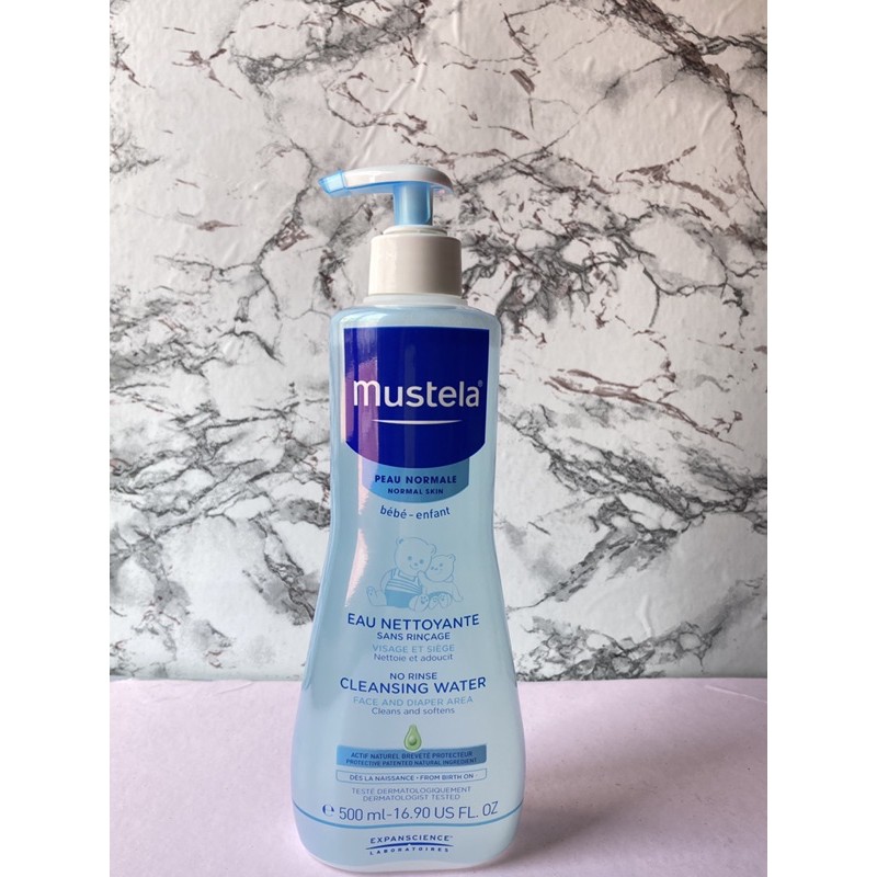 mustela no rinse cleansing water 500ml