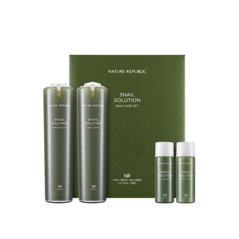 Nature Republic Snail Solution Skin Care Set 302ml Shopee Philippines