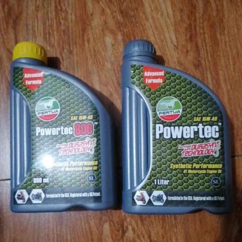 Pertua PowerTec 800 SAE 15w-40 800ml Synthetic Performance 4T ...