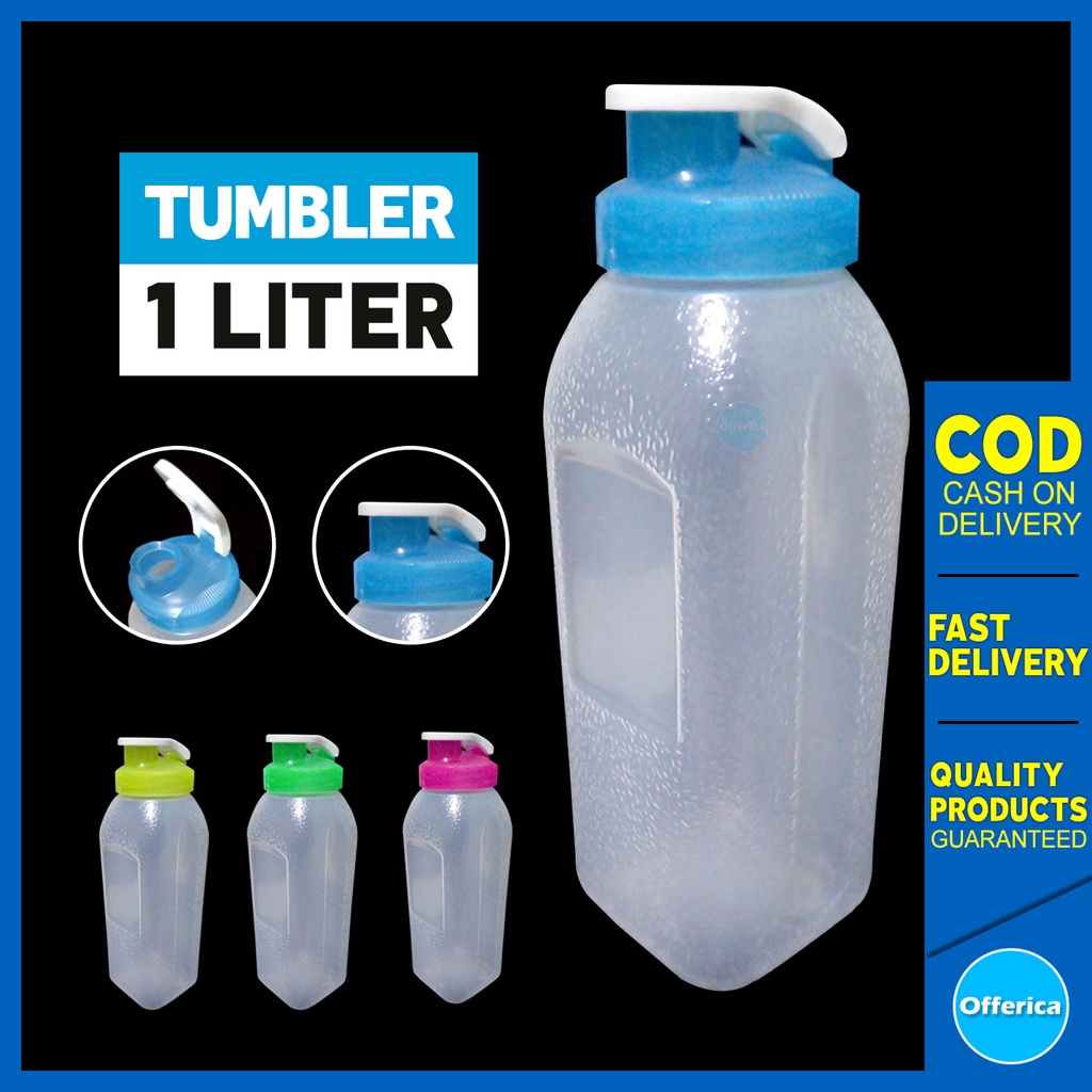 1L Transparent Plastic tumbler Water Bottle Sports Bottle Plastic Water