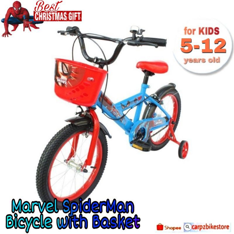 spiderman bike basket