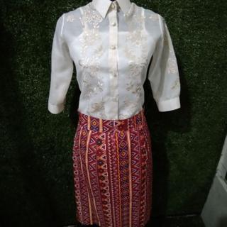 batik filipiniana dress