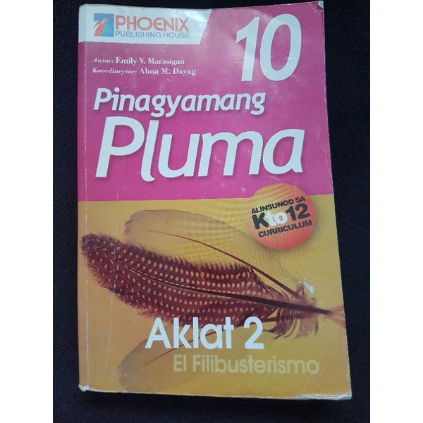 Pinagyamang Pluma 10 - Aklat 2 (El Filibusterismo) | Shopee Philippines