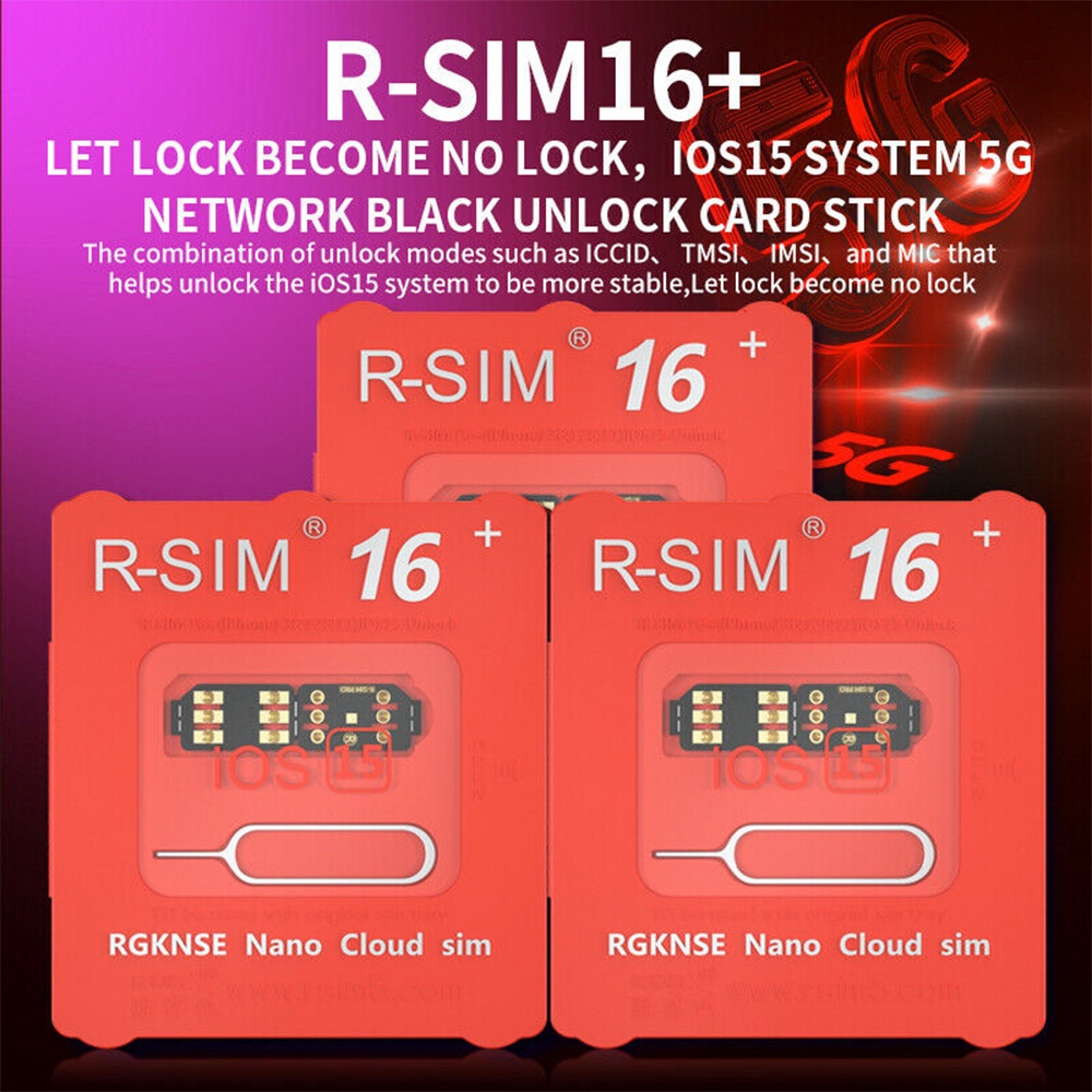 №RSIM 16+ Nano Unlock RSIM Card Fit for iPhone 13 mini 13 Pro XS MAX 8