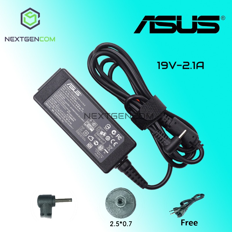 Asus Laptop Charger 19V 2.1A for Eee PC 1225 1001HA 1001P 1001PX 1001TX