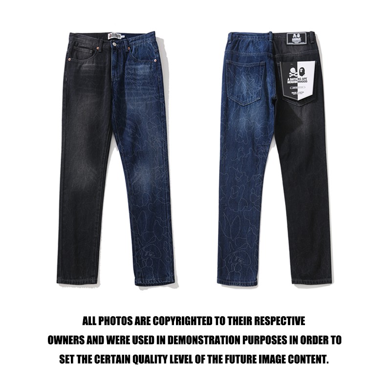 black bape jeans