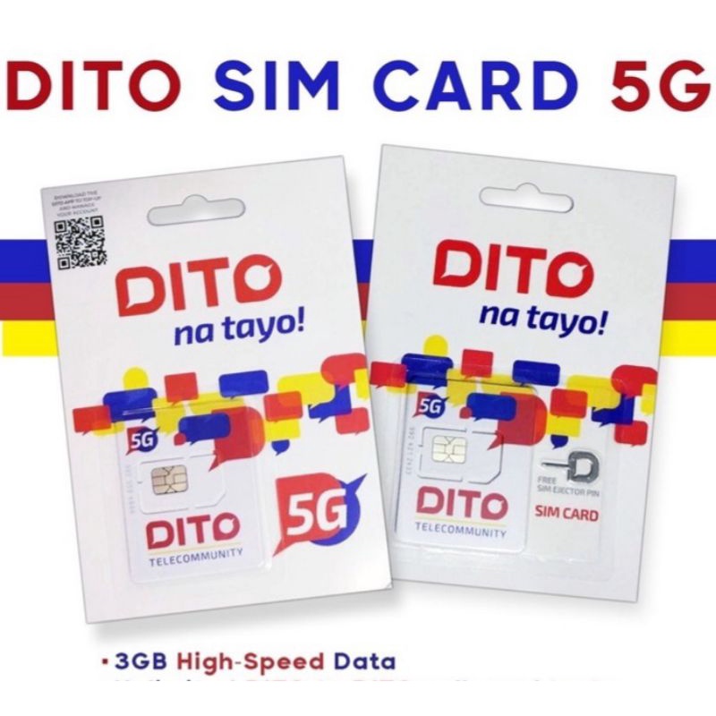 UPGRADED LTE 5G DITO SIM CARD 3GB FREE plus 25GB LOAD ATLEAST 199 ...