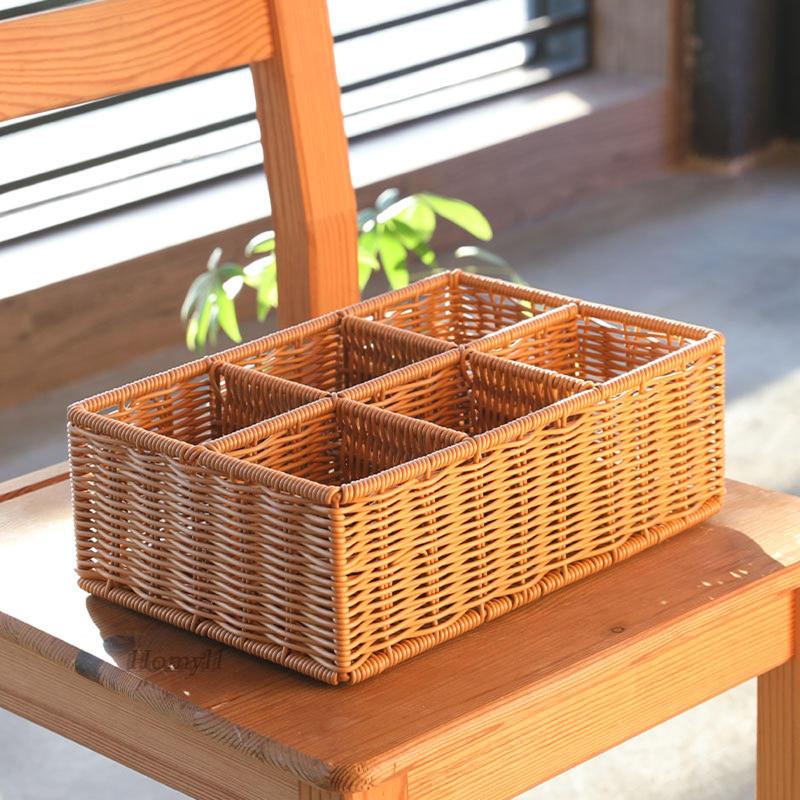 Desktop Compartment Basket 6 Grid Makeup, Baby Clothes, Toilet Organization