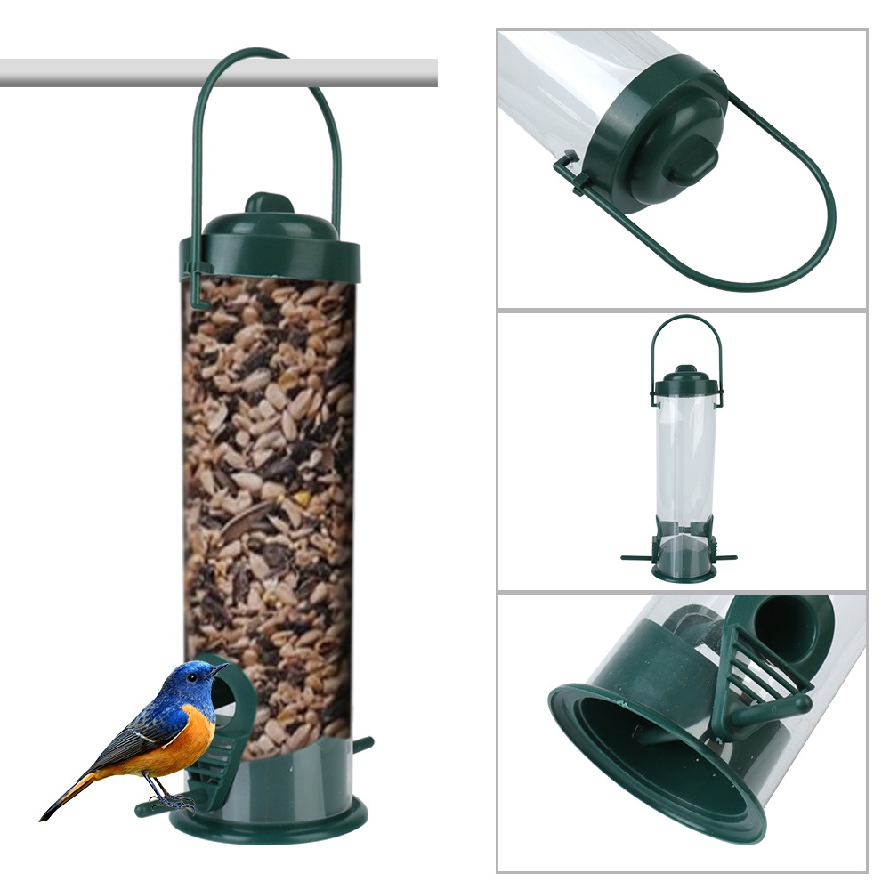 Wild Bird Seed Feeder Garden Paddock Hanging Bird Feeder Bird Feeding ...