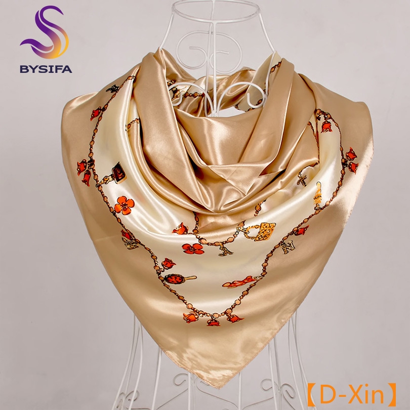 satin silk scarf