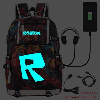 □ROBLOX luminous R game social network surrounding backpack student school bag new 2019 new #3