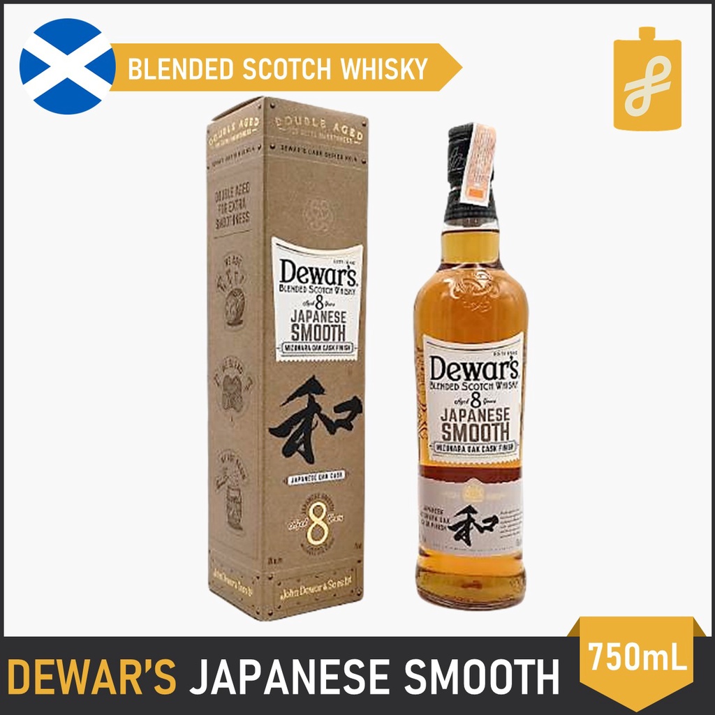 Dewar's Japanese Smooth Mizunara Oak Cask Finish Blended Scotch Whisky 750mL Dewars Shopee