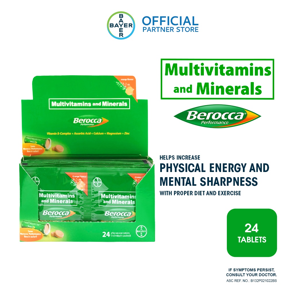 Berocca Orange Sachet 24's Shopee Philippines