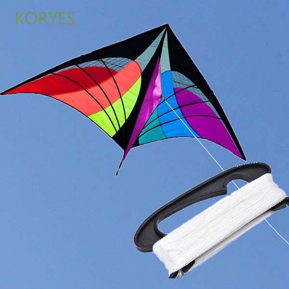 100m Flying Kite Line String with Kite Handles Outdoor Sports Flying Tools 