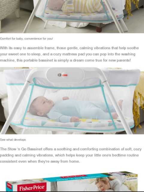 stow n go bassinet