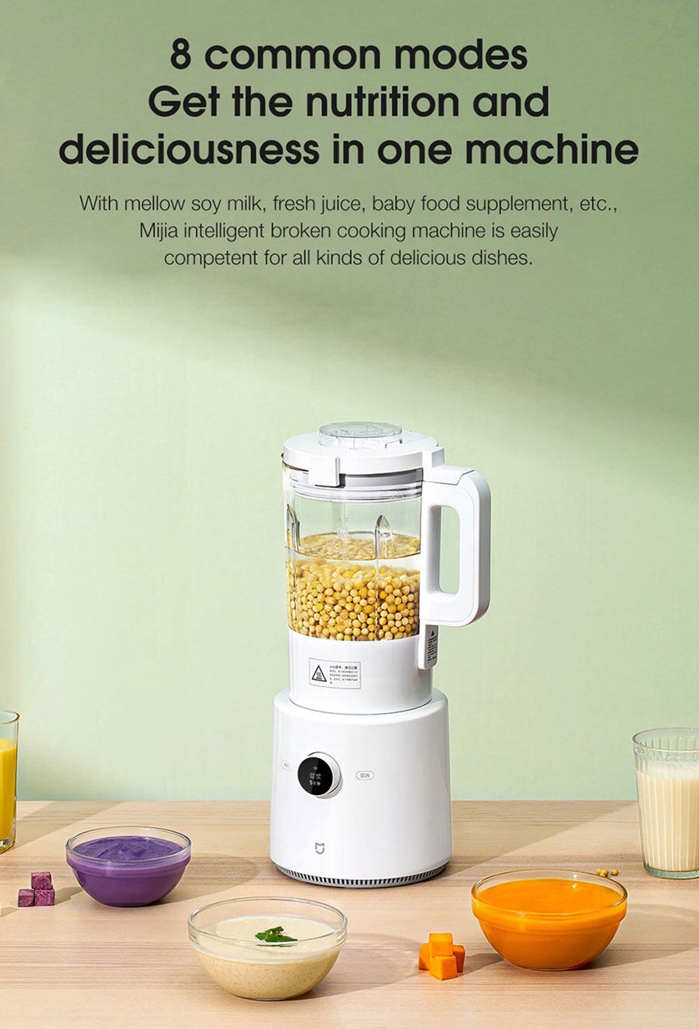 Xiaomi Mijia Intelligent Wall Breaking Cooking Blender 800W Smart APP ...