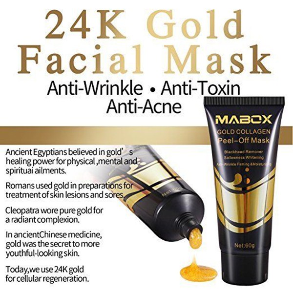 Mabox gold collagen peel off mask