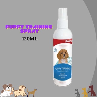 ✻⊙Excelsior 120ml Bioline Dog Training Spray Pet Potty Aid Training Liquid Puppy Trainer