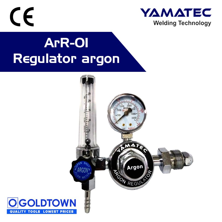 YAMATEC Regulator argon ArR-01 ROFESSIONAL INDUSTRIAL GAS WELDING ...