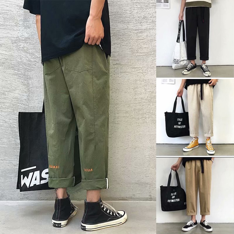 Men Korean Fashion Pants 2020 Harem Pants Mens Japanese Streetwear ...