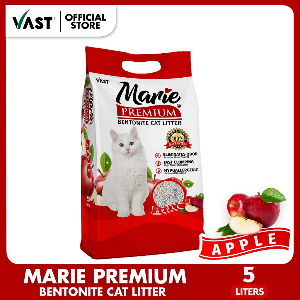 MARIE Premium Cat Litter - Apple 5L