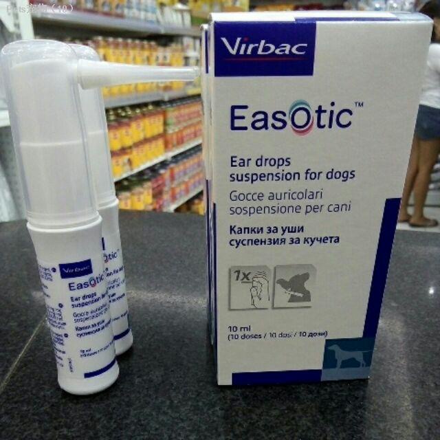 Virbac Easotic Ear Drops Suspension For Dogs 10ml Shopee Philippines