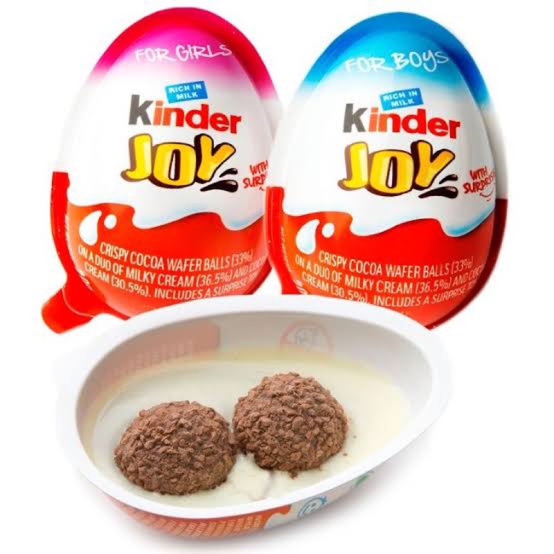 Kinder Joy with Surprise Toy for Boys or for Girls ️ Rich in Milk