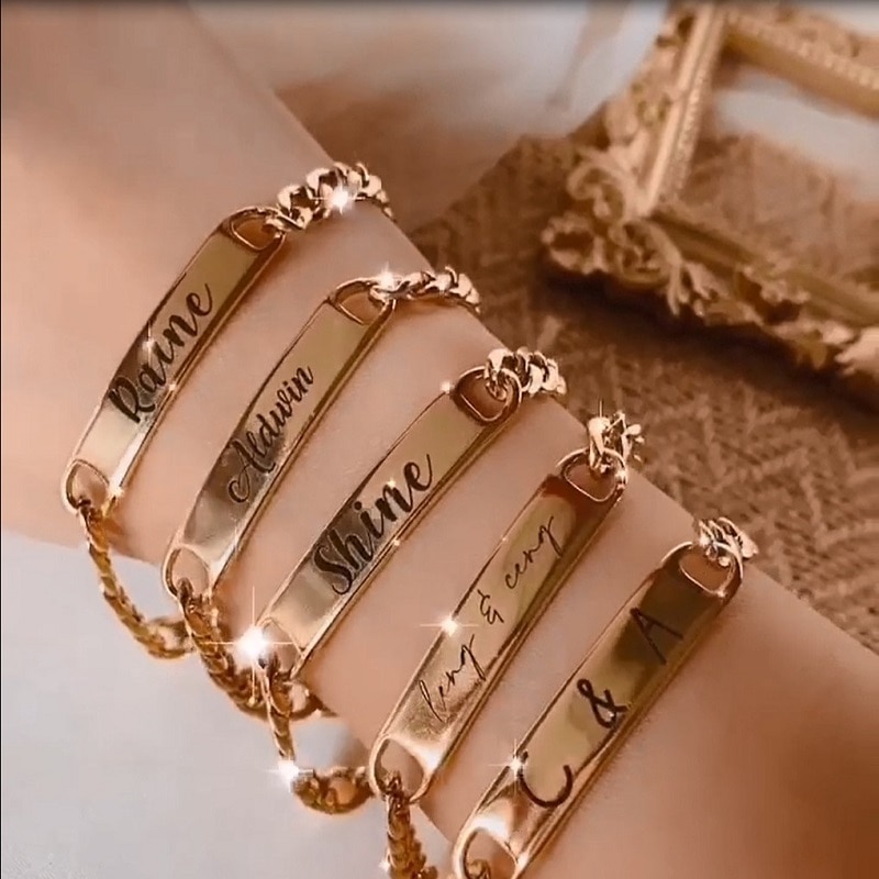 personalized baby bangle