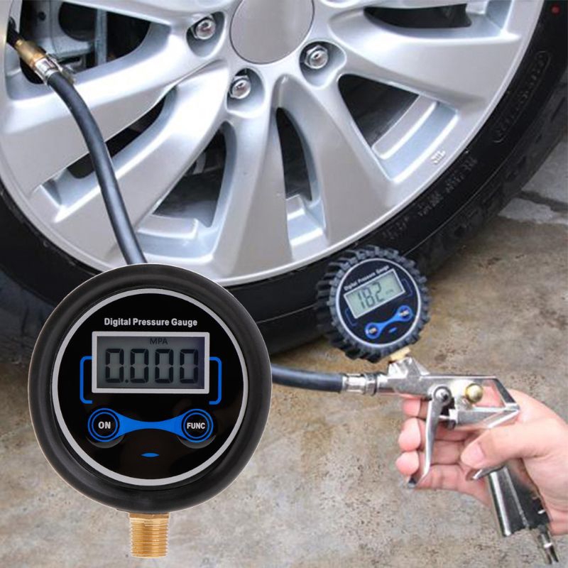 digital bike tire pressure gauge