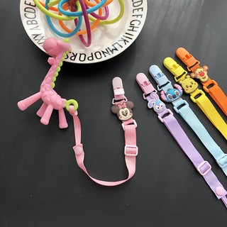 ED shop Cartoon Animals Pacifier teether Clips Nipple Safe Chain Holders Baby Feeding Accessory clip