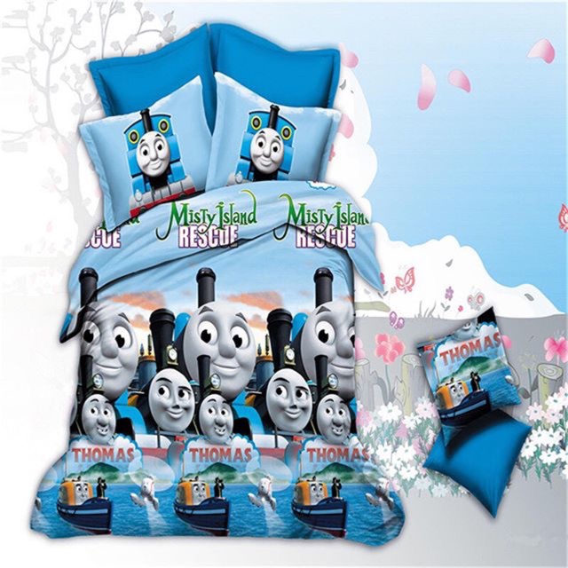 Thomas The Train 4pcs Polyester Duvet Cover Set Shopee Philippines