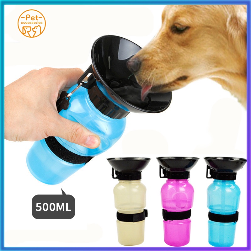 Dog portable water bottle feeder pet outdoors travel pet water feeder